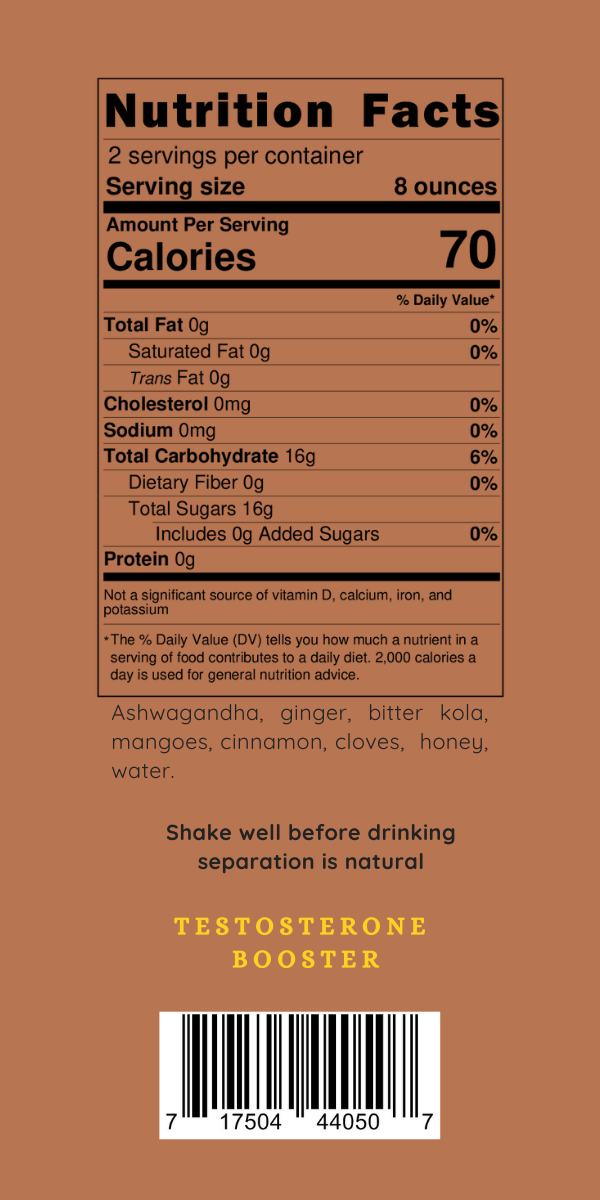 Strong Man Drink - Testosterone Booster